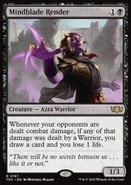 Magic/MTG Mindblade Render TDC-187 Rare Englisch Neu