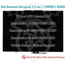 14" Lenovo Ideapad 5 2-in-1 14IPH11 83UG0001US LCD Touch Screen Assembly Display