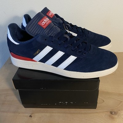 Adidas Busenitz Navy Suede Red Skateboarding Shoe Size