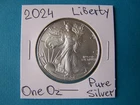 US COINS 2024 YEAR US EAGLE S$1 DOLLAR SILVER COIN 1 OZ FINE SILVER.
