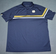 Under Armour Notre Dame Polo Men's Size XL HeatGear Loose Golf Shirt