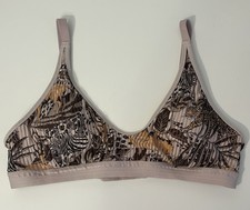 Aerie Womens Jungle Animal Print Bra Adjustab...