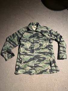 US Tiger Stripe Camo Shirt / Jacket Older Reproduction US Medium (FF248