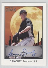 2011 TRISTAR Obak Auto 48/100 Aaron Sanchez #A36 Auto 0w4