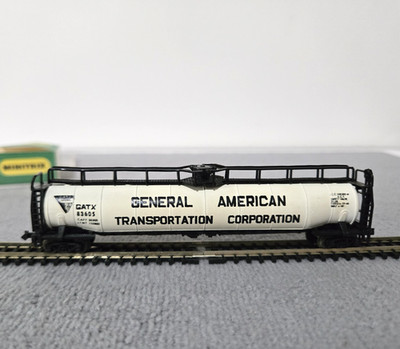 Minitrix N Scale 3144 Jumbo Tank GA General American GATX 83605 Center Flow
