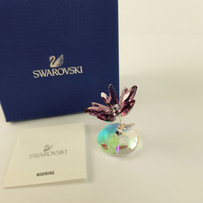 Swarovski Purple Rocking Flower Crystal Glass Figurine "Liz" 4.5cm Boxed