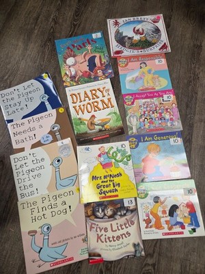 Scholastic Paperbook Childrens Early Readers Stories Kindergarten Book Lot of 13