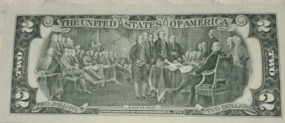 1976 $2.00 Uncirculated Bills Pristine Condition and CONSECUTIVE MINT SET - Image 3 of 4