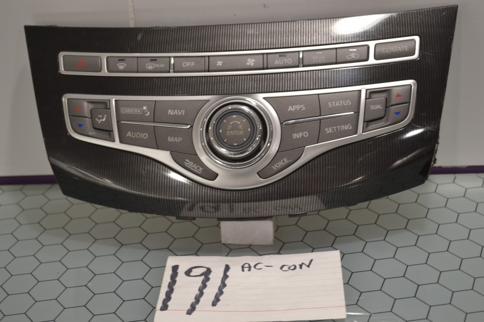 2017 2018 Infiniti QX60 Radio Navigation AC Control Used Stock #191-AC