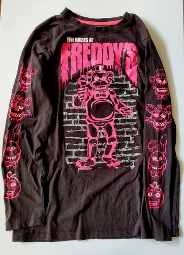Five Nights At Freddy's T-Shirt Long Sleeve FNAF Youth Size XL (17)