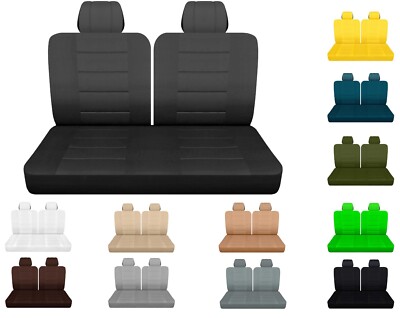 Fits 1974 Dodge Dart front bench seat covers solid bottom 50-50 top  20 colors