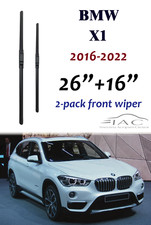 For BMW X1 2016-2022 26"+16" Front Windshield Wiper Blade 2 Pack