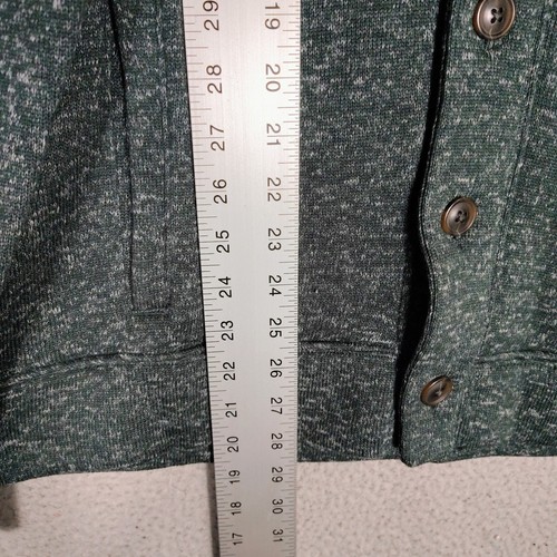 Old Navy Cardigan Men's Large Green Fleece Knit Shawl Collar Sweater Grandpa NWT - Picture 7 of 13