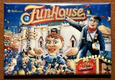 Fun House Pinball Fridge Magnet