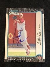 AUSTIN KEARNS 1999 BOWMAN CHROME ROOKIE SIGNED AUTOGRAPHED CARD #200 REDS