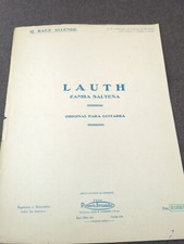 Q.Baez Allende Lauth Zamba  For Classical Guitar Rare Sheet Music