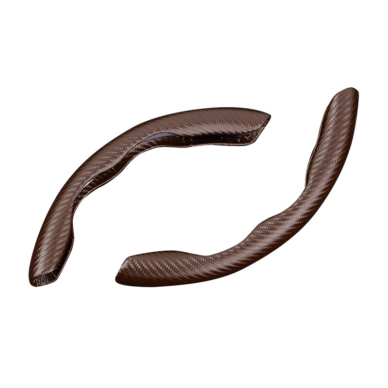 2pcs Universal Car Steering Wheel Booster Cover NonSlip Carbon Fiber