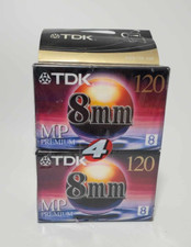 TDK P6-120MP 8mm Camcorder Tapes 4 pack Brand New Sealed