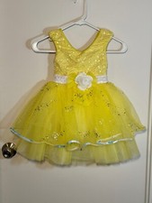 Weissman Childs Costume Small SC Girls Yellow Ballet Pageant Princess Dress