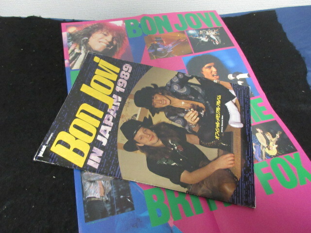 Bon Jovi in Japan 1989 Official Memorial Album Book w Poster
