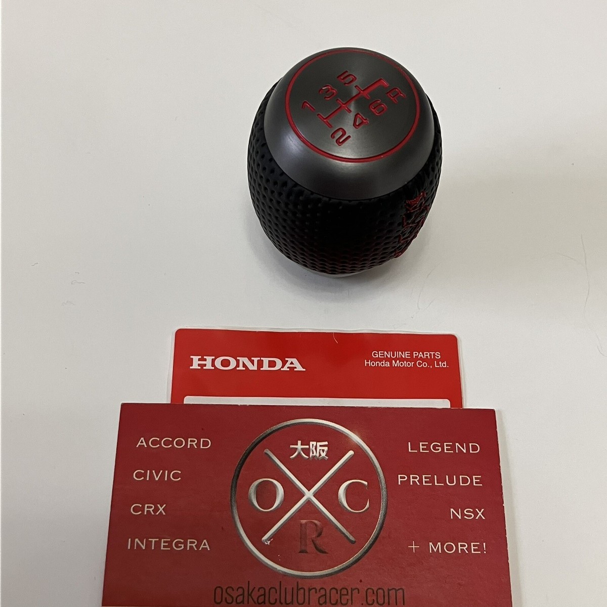 【確認用】Arabia Doria Genuine OEM 2023 Acura Integra Type S Shift Knob Red