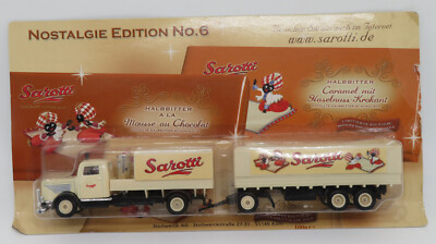 GRELL HO 1/87 TRUCK TRAILER TRUCK BUSSING NAG L4500 CHOCOLATE CARAMEL #6 IN BOX