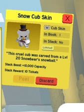 SNOW CUB | Bee Swarm Simulator Roblox | Cheap and Fast Delivery