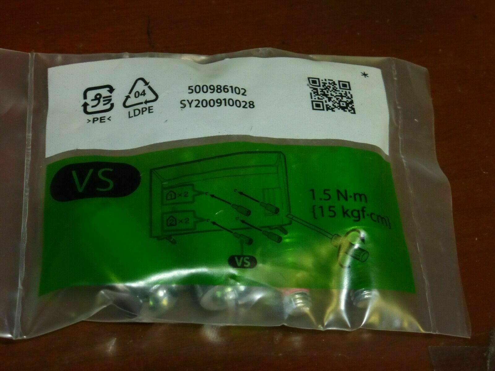 Genuine Sony Vesa Spacer/Wall Mount Attachment for XBR49X800H/55X800H