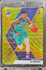 2019-20 Mosaic Ja Morant Gold Wave Prizm Rookie Basketball Card #219 RC