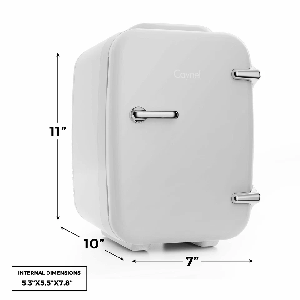 CAYNEL Mini Fridge Cooler and Warmer for Skincare (4Liter/6Can) Portable Compact - Image 4 of 4