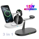 3in1 Magnetic Wireless Charger Dock Stand For Apple Watch 11/10/9 iPhone 17 16