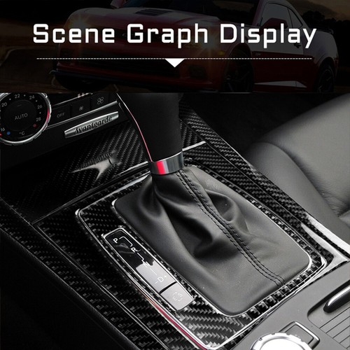 Carbon Fiber Gear Shift Panel Trim Set For Mercedes-Benz C Class W204 2007-2013 - Picture 10 of 16