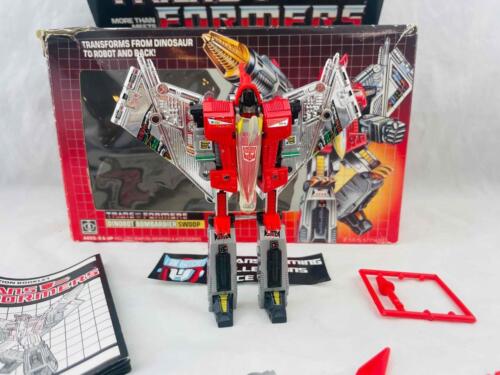 Transformers Original G1 1985 Dinobot Swoop Complete/ Box Very Nice - Picture 2 of 5