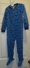 New Carter's Blue Cars Fleece Pajama PJs Footie 1 Pc Sleeper Toddler Boy