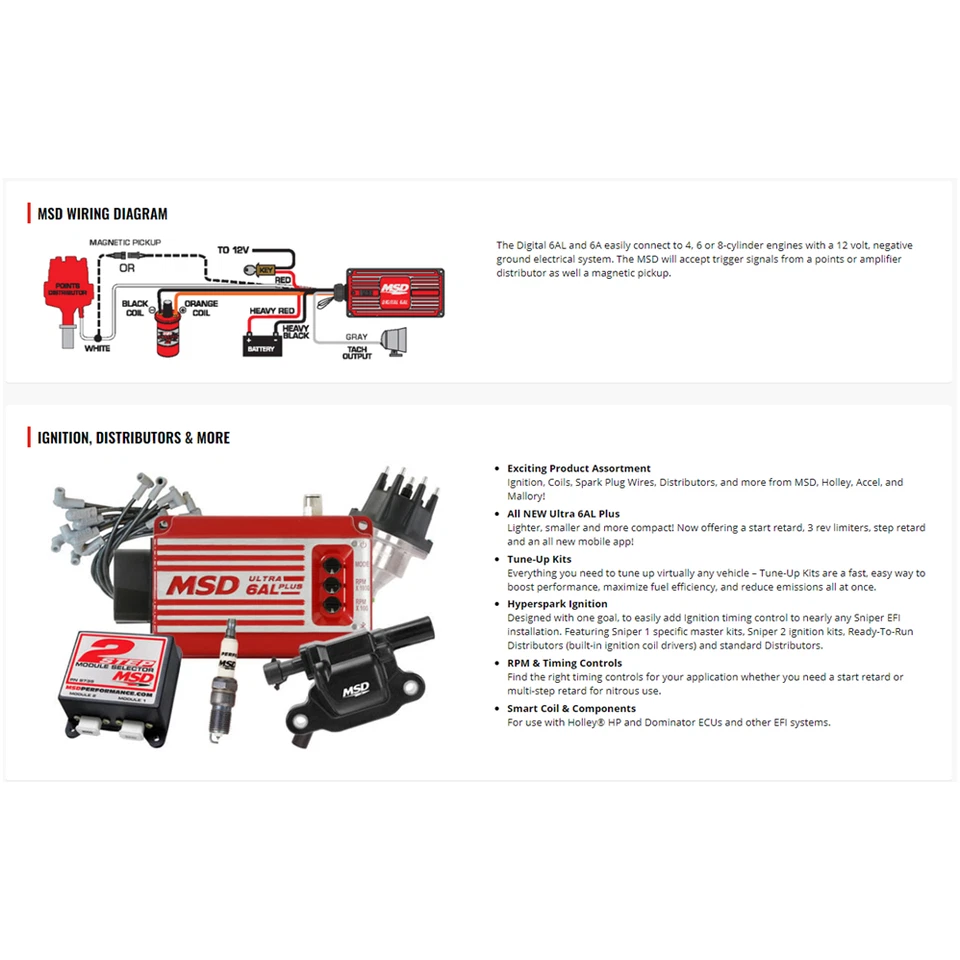 MSD Serie 8100 a 8900 Módulos RPM Blanco Conjunto de Cinco con Incrementos Extraños #87481 Foto 3 de 4