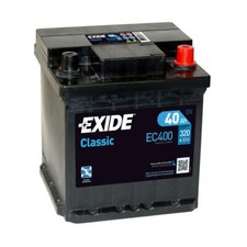 12V Exide Classic 40ah 320 to l00 Car Battery