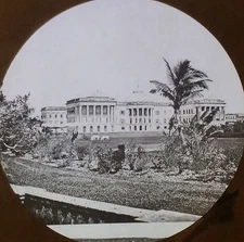 Raj Bhavan Government House, Calcutta, India, Magic Lantern Glass Photo Slide