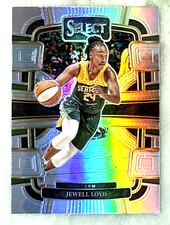 Jewell Loyd 2024 Panini Select WNBA Concourse Silver Prizm Card-#6 Seattle Storm