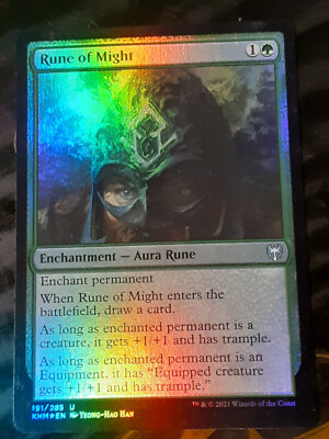 Rune of Might FOIL , Kaldheim , NM , MTG, FREE SHIPPING | eBay