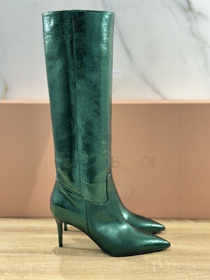 Lella Baldi Stiefel Damen LT793 Leder Moos Luxury Woman Boot Lella Baldi 39 