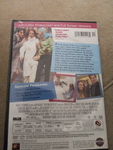 Just My Luck (DVD, 2006) - Picture 2 of 3