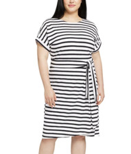 Chaps Ladies' Crewneck Knit Dress,Black,Medium