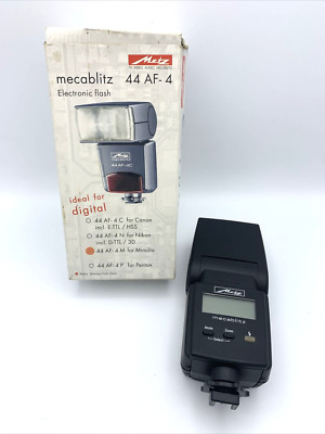 Metz Mecablitz 44 AF-4M Blitzgerät für Minolta Aufsteckblitz - Geprüft