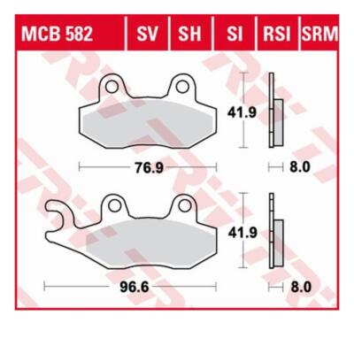 Kit Pastiglie Freno A Disco TRW GDB1272 – Con Segnalazione Usura, Per Auto – Dimensioni: 152,4 X 72,9 X 15 Mm (L1 X H1 X S1)