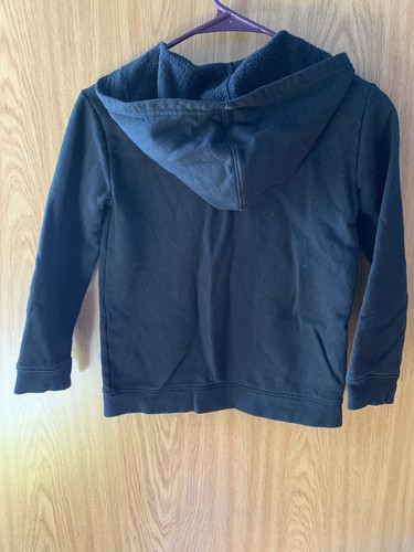 Children’s Cat and Jack Zip Up Hoodie Size S 6-7 Black - Picture 2 of 3