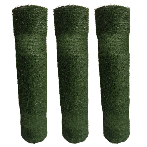 15m² Kunstrasen, Rasenteppich 20mm Höhe - Fertigrasen, Kunstgras 3 Rollen a 5m² - Bild 6 von 8