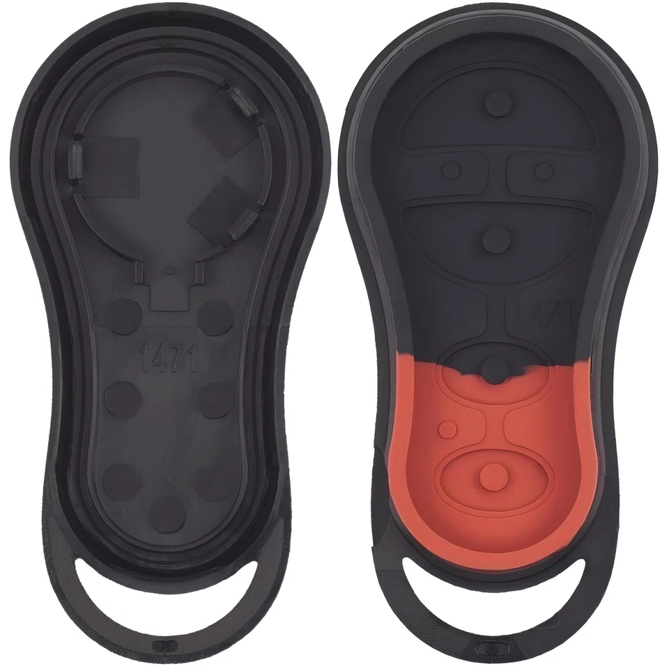 Nuevo estuche de 2 piezas para llavero cubierta remota para Chrysler Dodge Plymouth GQ43VT17T Foto 2 de 4