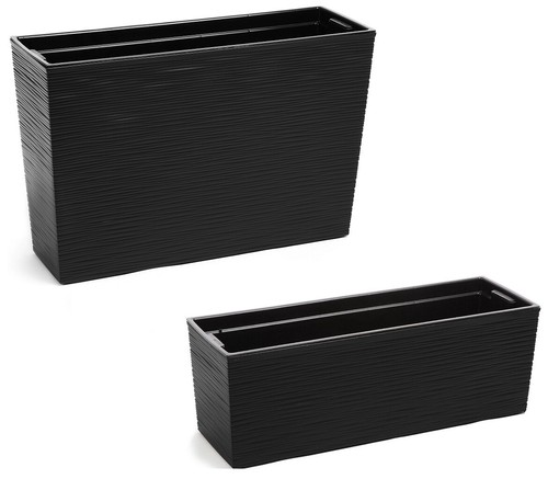 Tall Trough Planter Flower Pot with Insert 2 Sizes Indoor Outdoor Garden Patio - Picture 22 of 44
