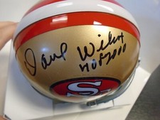 Dave Wilcox Signed throwback Riddell Mini Helmet W/ Beckett Auth and INS HOF