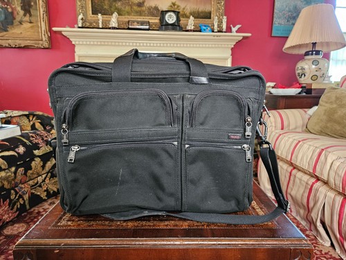Tumi Alpha Expandable Briefcase Laptop Bag - Picture 2 of 19